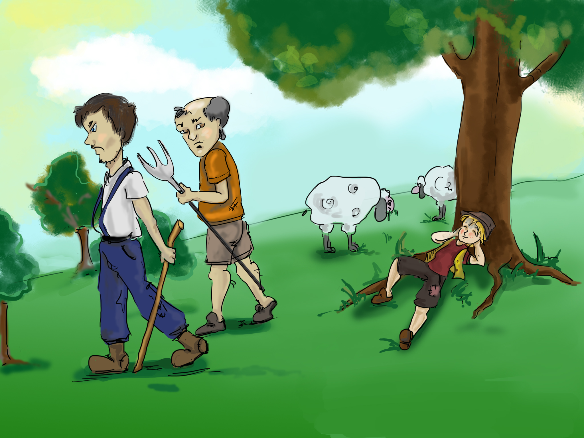 The Boy And The Wolf Ch 1 The Boy Who Cried Wolf - Children Story by Tales with GiGi