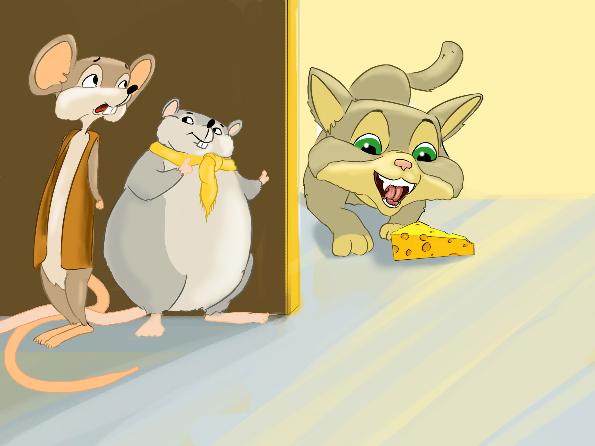 The City Mouse and the Country Mouse Children Story by Tales with GiGi